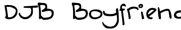 DJB Boyfriend Jeans font preview